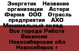 Энергетик › Название организации ­ Астери-Фарма, ООО › Отрасль предприятия ­ АХО › Минимальный оклад ­ 1 - Все города Работа » Вакансии   . Новосибирская обл.,Новосибирск г.